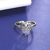 Non-Tarnish 304 Stainless Steel Open Cuff Rings LS-RJEW-H213-01P-1