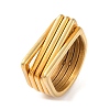 Ion Plating(IP) 304 Stainless Steel Multi-layer Arch Finger Rings for Women RJEW-S414-51B-G-1