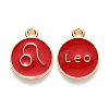 Alloy Enamel Pendants ENAM-SZ0001-28B-G-3