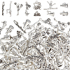 100Pcs 10 Styles Cheerleading Series Tibetan Style Alloy Pendants FIND-ME0001-65-1