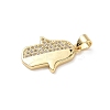 Brass Micro Pave Cubic Zirconia Pendants KK-D426-15A-G-2