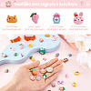60 Sets 20 Style Opaque Resin Cabochons CRES-YS0001-04-2