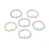 6Pcs 6 Colors Transparent Acrylic Beads Stretch for Women BJEW-JB11736-2