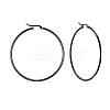 304 Stainless Steel Big Hoop Earrings EJEW-F105-05B-1