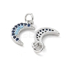 Brass Micro Pave Cubic Zirconia Pendants KK-U056-22P-2