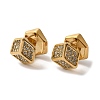 Stainless Steel with Rhinestone Hoop Earrings for Women EJEW-C110-17G-01-1