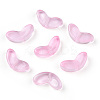 Spray Painted Transparent Glass Beads LS-GLAA-T022-27D-1
