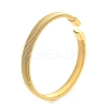 304 Stainless Steel Wire Mesh Cuff Bangles for Women BJEW-D022-01D-G-2