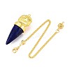 Natural & Synthetic Mixed Gemstone Cone Dowsing Pendulums G-T142-40-3