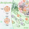 30Pcs UV Plating Transparent Acrylic Beads PACR-YW0001-56-3