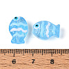 Transparent Glass and Enamel Beads Strands GLAA-T034-01E-4