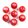 Flower Opaque Resin Beads RESI-T054-001C-3