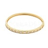 Rack Plating Brass Micro Pave Cubic Zirconia Bangles for Women BJEW-G730-01G-03-2