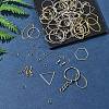 DIY Hexagon/TeardropOval/Triangle Brass Dangle Earring Jewelry Making Kits DIY-FS0007-62-8