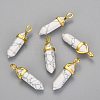 Synthetic Howlite Double Terminated Pointed Pendants G-G902-C01-1