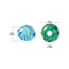 3 Colors Transparent Glass Beads EGLA-TZ0001-01-4