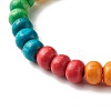 Cute Rainbow Alloy Enamel Charm Bracelet for Kid BJEW-JB06779-5