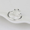 Alloy with Natural Lapis Lazuli Finger Rings FS-WGF3EDB-02-6