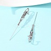 Halloween 316 Stainless Steel Ear Wrap Crawler Hook Earrings AJEW-C044-17A-AS-2