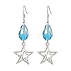 Alloy Star Dangle Earrings EJEW-JE05873-1
