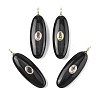 Natural Obsidian Pendants G-D357-02D-1