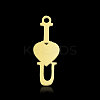 201 Stainless Steel Pendants Ion Plating(IP) STAS-N090-LA876-2-1