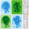 Forest Theme Carbon Steel Cutting Dies Stencils DIY-WH0309-1211-1