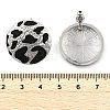 Leopard Print Brass Enamel Stud Earrings for Women EJEW-U055-15A-P-3