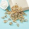 50Pcs 5 Style Rack Plating Iron Charms FIND-YW0003-87-5
