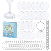 DIY Blank Wine Glass Charm Making Kit DIY-SC0023-62C-1