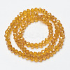 Electroplate Transparent Glass Beads Strands EGLA-A034-T4mm-H17-2