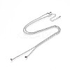2MM Brass Textured Ball Chain Necklace Making KK-N258-21P-1