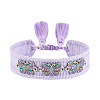 Butterfly Adjustable Polyester & Alloy & Resin Enamel & Rhinestone Slider Bracelets FS-WG9985D-05-1