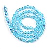 Electroplate Transparent Glass Beads EGLA-B013-02A-AB03-2