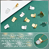 18Pcs 2 Styles Rack Plating Brass Glue-on Flat Pad Bails KK-AR0001-80A-3