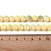 Ombre Effect Dyed Electroplate Opaque Glass Beads Strands EGLA-Q130-01A-23-5