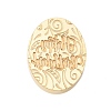 Golden Tone Wax Seal Brass Stamp Heads AJEW-U008-02G-20-2