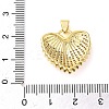 Rack Plating Brass Micro Pave Clear Cubic Zirconia Pendants KK-C047-12G-3