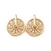 Rotatable Brass Micro Clear Pave Cubic Zirconia Pendants KK-E068-VC295-2