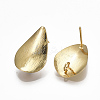Brass Stud Earring Findings X-KK-S348-353-2