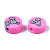 Handmade Polymer Clay Beads CLAY-N008-036H-3