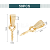 50Pcs 304 Stainless Steel Screw Eye Peg Bails STAS-UN0052-87A-2