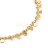 Brass Curb Chain Anklets AJEW-AN00290-2