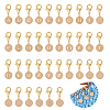36Pcs 36 Style Alloy Enamel Pendant Stitch Markers HJEW-NB00037-1