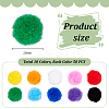 500Pcs 10 Colors DIY Doll Craft Pom Pom Yarn Pom Pom Balls AJEW-PH0011-75-2