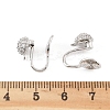 Brass Clip-on Earring Findings LS-KK-K371-27B-P-2