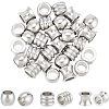 70Pcs 7 Style 201 Stainless Steel European Beads OPDL-UN0001-05-9
