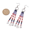 304 Stainless Steel Star Dangle Earrings EJEW-MZ00122-3
