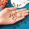 12Pcs 6 Colors Cubic Zirconia Diamond Stud Earrings EJEW-TA0001-09-6
