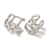 Rack Plating Brass Clip-on Earrings EJEW-R162-25P-2